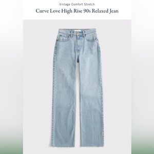 Abercrombie Curve Love High Rise 90s Relaxed Jean 27